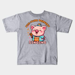 Singing pig Kids T-Shirt